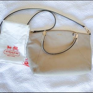 Coach Prairie Crossbody Satchel Handbag in Fog